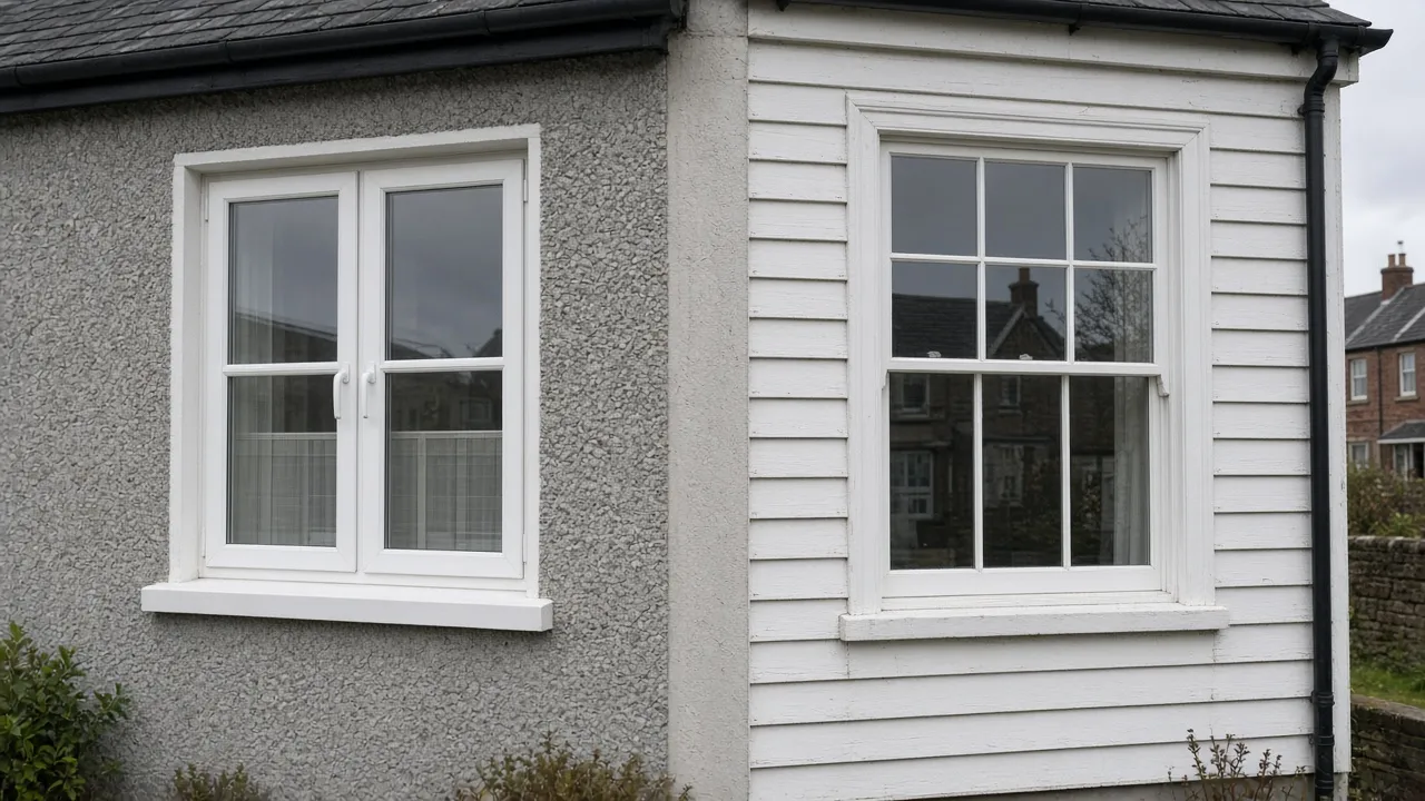 UPVC and timber window comparison for South Lanarkshire housing — illustrative